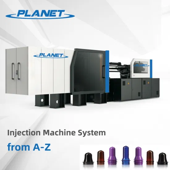 Economia de energia parafuso maior pet garrafa de plástico frasco recipiente caixa pré-forma produção fazer injeção servo especial que faz a máquina de moldagem